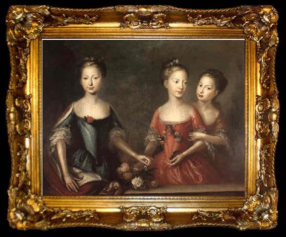 framed  Martin Maingaud The daughters of George II, ta009-2